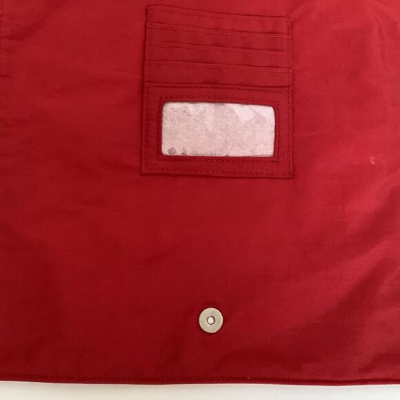 Baggallini NWOT Chili Red Flap Front Slim Profile Organizer Travel Crossbody Bag - Picture 5 of 9